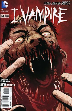 I, Vampire 14 published by DC with cover art by Clayton Crain