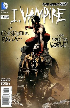 I, Vampire 17 published by DC with cover art by Andrea Sorrentino