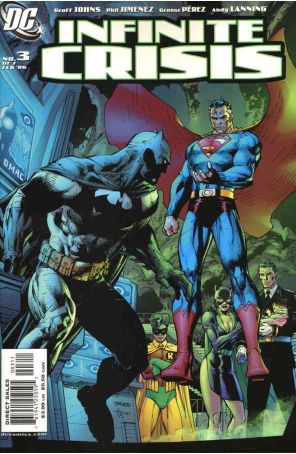 Infinite Crisis 3 published by DC with cover art by Jim Lee