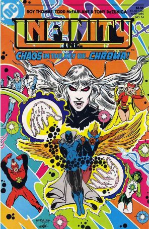 Infinity, Inc. 14 published by DC with cover art by Todd McFarlane