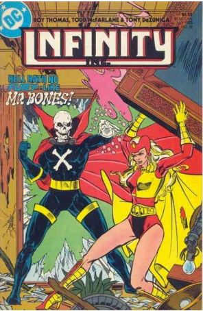 Infinity, Inc. 16 published by DC with cover art by Todd McFarlane