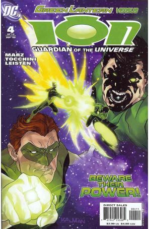Ion 4 published by DC with cover art by Kalman Andrasofszky