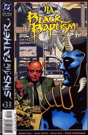JLA: Black Baptism 3 published by DC with cover art by Tim Bradstreet