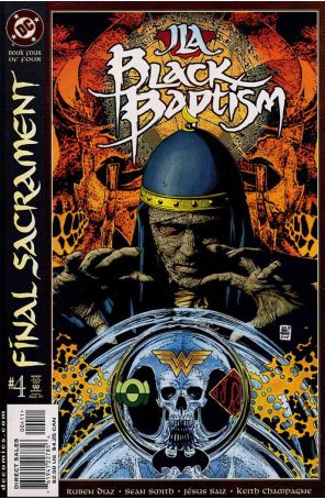 JLA: Black Baptism 4 published by DC with cover art by Tim Bradstreet