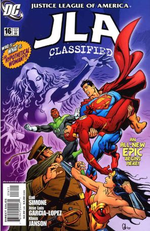 JLA: Classified 16 published by DC with cover art by José Luis Garcia-Lopéz