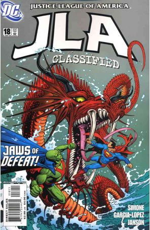 JLA: Classified 18 published by DC with cover art by José Luis Garcia-Lopéz