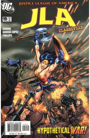 JLA: Classified 19 published by DC with cover art by José Luis Garcia-Lopéz
