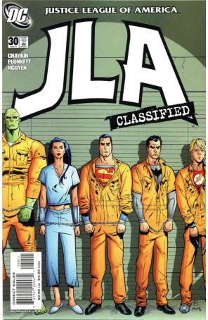 JLA: Classified 30 published by DC with cover art by Kilian Plunkett