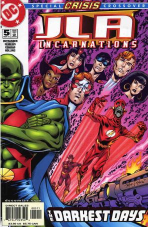 JLA: Incarnations 5 published by DC with cover art by Val Semeiks