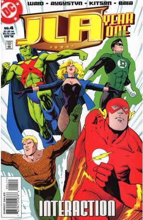 JLA: Year One 4 published by DC with cover art by Barry Kitson