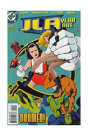 JLA: Year One 5 published by DC with cover art by Barry Kitson