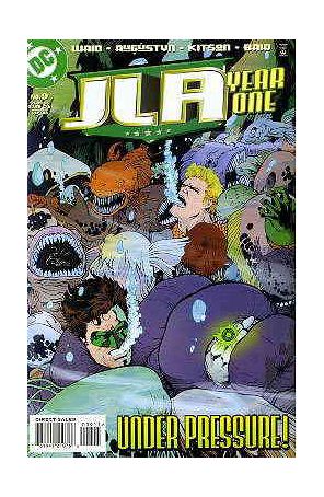JLA: Year One 9 published by DC with cover art by Barry Kitson