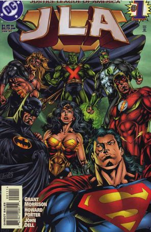 JLA 1 published by DC with cover art by Howard Porter