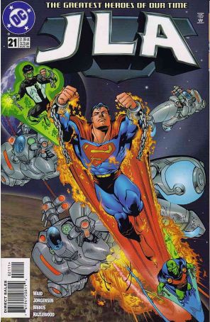 JLA 21 published by DC with cover art by Howard Porter