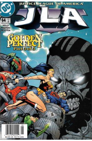 JLA 64 (Newsstand) published by DC with cover art by Doug Mahnke