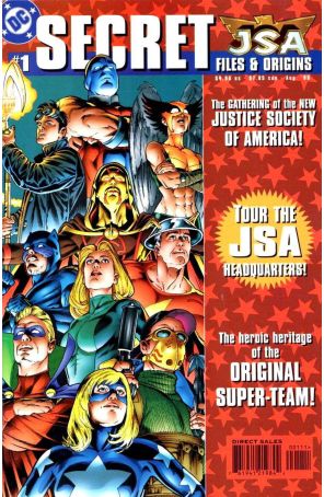JSA Secret Files 1 published by DC with cover art by Stephen Sadowski