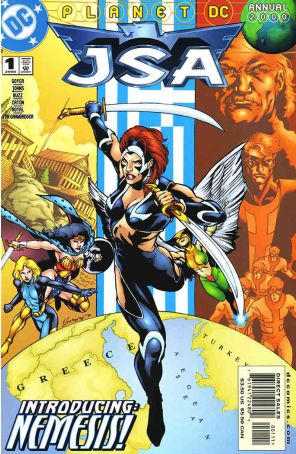 JSA Annual 1 published by DC with cover art by Andrew Buzz