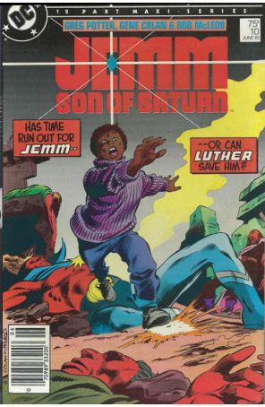 Jemm, Son of Saturn 10 (Newsstand) published by DC with cover art by Gene Colan