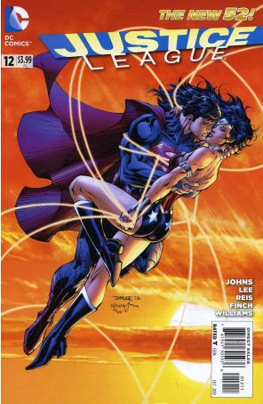 Justice League (2nd Series) 12 published by DC with cover art by Jim Lee