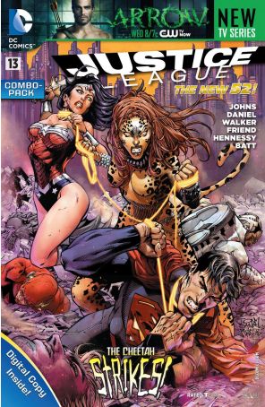 Justice League (2nd Series) 13C published by DC with cover art by Tony Daniel