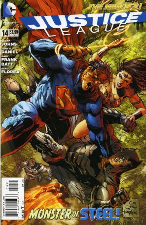 Justice League (2nd Series) 14 published by DC with cover art by Tony Daniel