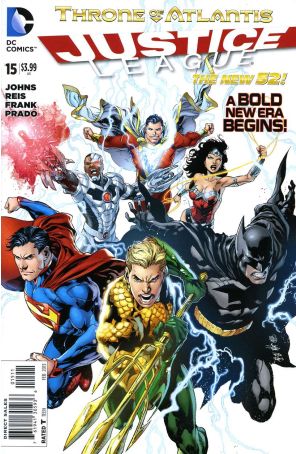 Justice League (2nd Series) 15 published by DC with cover art by Ivan Reis