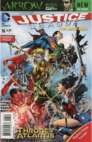 Justice League (2nd Series) 16D published by DC with cover art by Ivan Reis