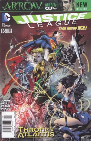 Justice League (2nd Series) 16 (Newsstand) published by DC with cover art by Ivan Reis