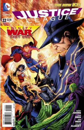 Justice League (2nd Series) 22A published by DC with cover art by Brett Booth