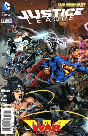 Justice League (2nd Series) 22 published by DC with cover art by Ivan Reis