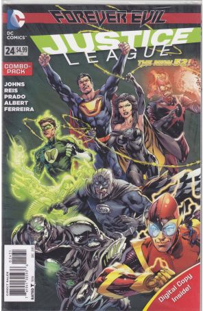 Justice League (2nd Series) 24C (in bag) published by DC with cover art by Joe Prado