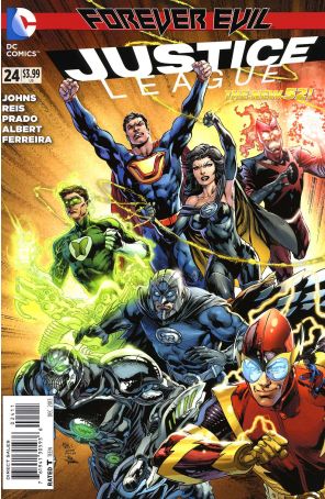 Justice League (2nd Series) 24 published by DC with cover art by Ivan Reis