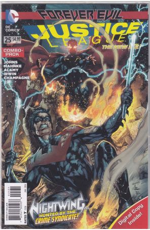 Justice League (2nd Series) 25C (in bag) published by DC with cover art by Ivan Reis