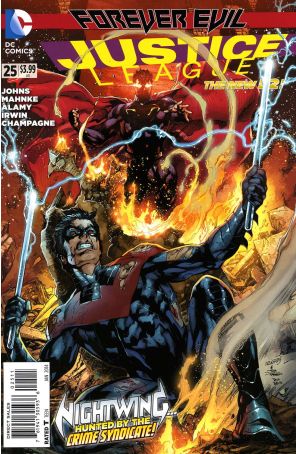 Justice League (2nd Series) 25 published by DC with cover art by Ivan Reis