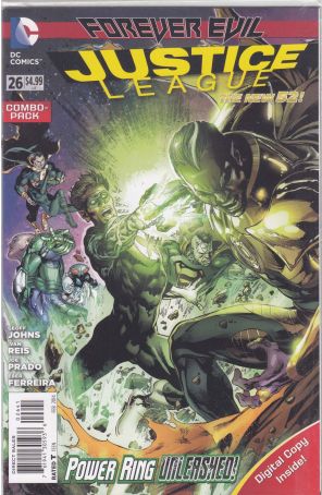Justice League (2nd Series) 26C (in bag) published by DC with cover art by Joe Prado