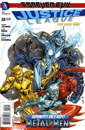 Justice League (2nd Series) 28 published by DC with cover art by Ivan Reis