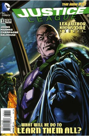 Justice League (2nd Series) 32 published by DC with cover art by Ivan Reis