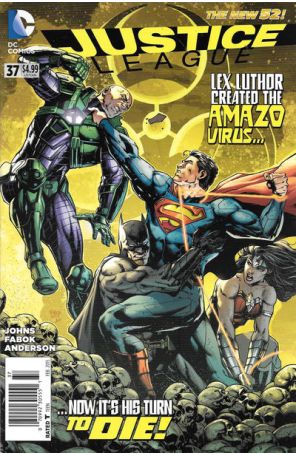 Justice League (2nd Series) 37 (Newsstand) published by DC with cover art by Jim Lee