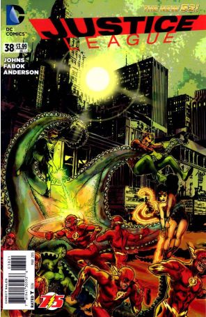 Justice League (2nd Series) 38A published by DC with cover art by Tony Harris