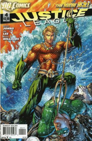 Justice League (2nd Series) 4 published by DC with cover art by Jim Lee