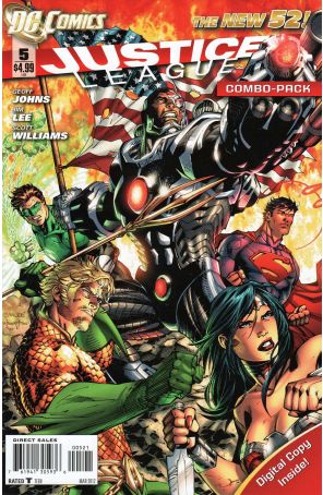 Justice League (2nd Series) 5B published by DC with cover art by Jim Lee