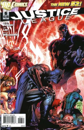 Justice League (2nd Series) 6 published by DC with cover art by Jim Lee