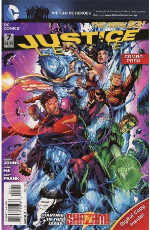 Justice League (2nd Series) 7C published by DC with cover art by Jim Lee