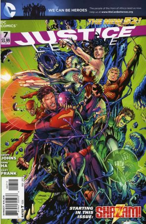 Justice League (2nd Series) 7 published by DC with cover art by Jim Lee