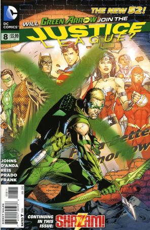 Justice League (2nd Series) 8 published by DC with cover art by Jim Lee