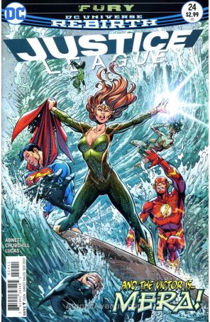Justice League (3rd Series) 24 published by DC with cover art by Paul Pelletier