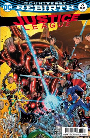 Justice League (3rd Series) 27A published by DC with cover art by Nick Bradshaw