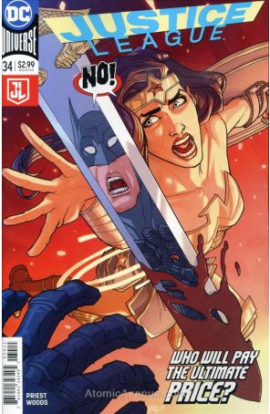 Justice League (3rd Series) 34 published by DC with cover art by Pete Woods