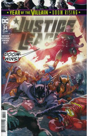 Justice League (4th Series) 34 published by DC with cover art by Francis Manapul