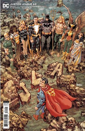 Justice League (4th Series) 63A published by DC with cover art by Dan Panosian